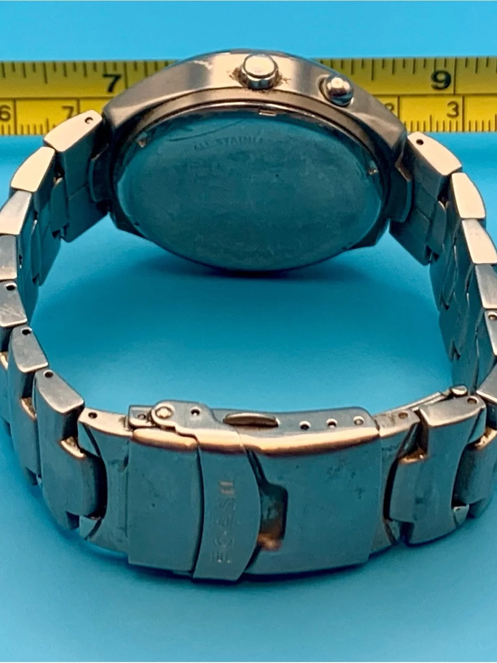 Fossil Men's Stainless Steel Blue Dial Watch
